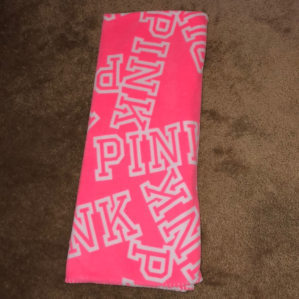 victoria secret pink blanket